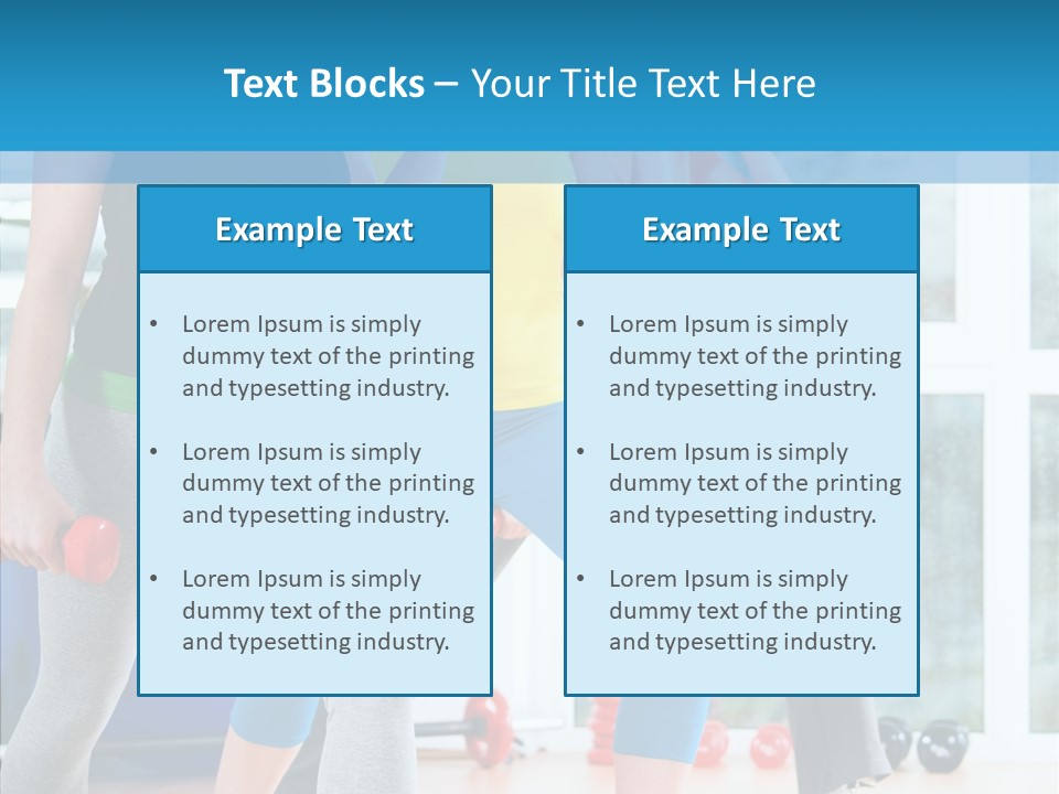 Women Fitness Aerobics PowerPoint Template
