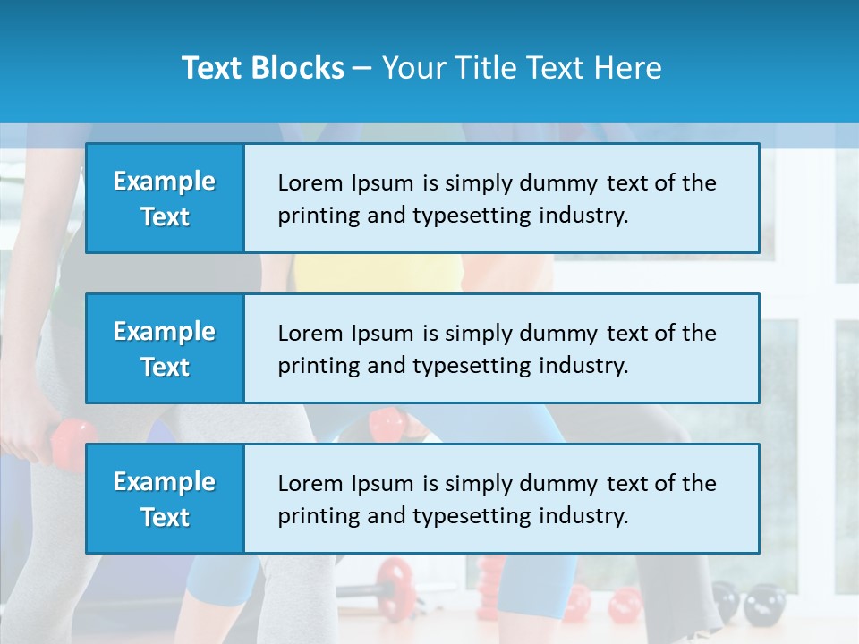 Women Fitness Aerobics PowerPoint Template