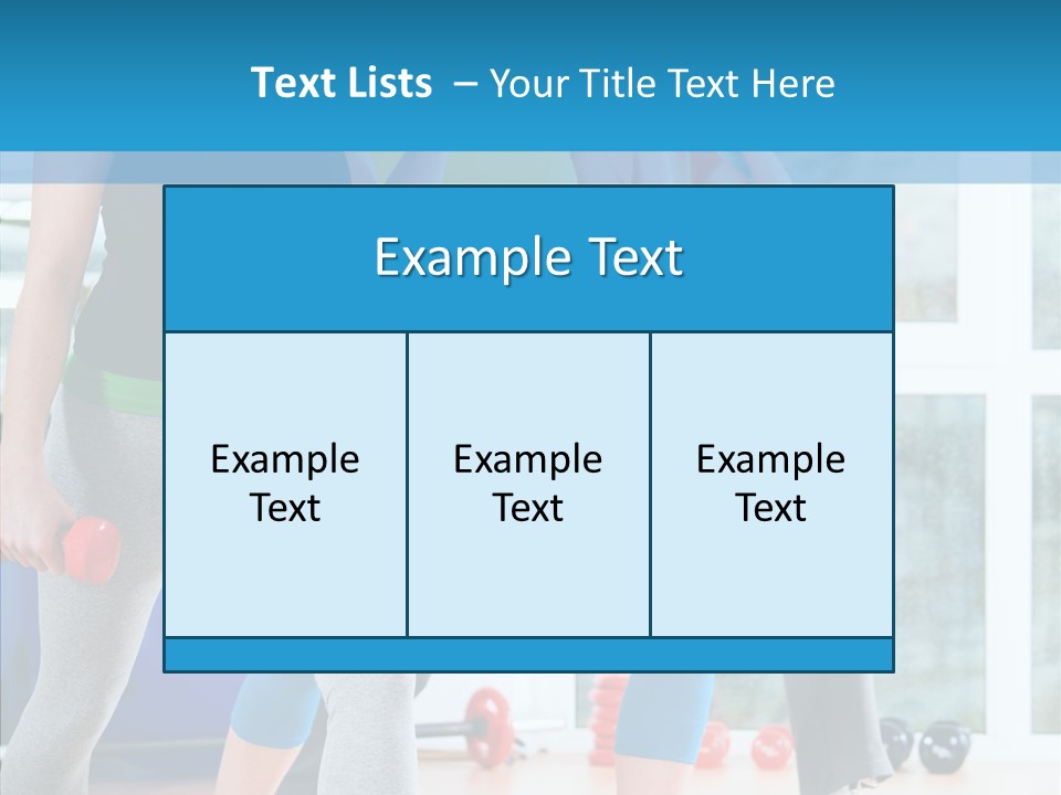 Women Fitness Aerobics PowerPoint Template