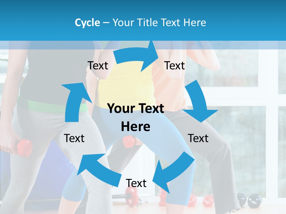 Women Fitness Aerobics PowerPoint Template