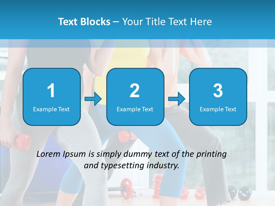 Women Fitness Aerobics PowerPoint Template