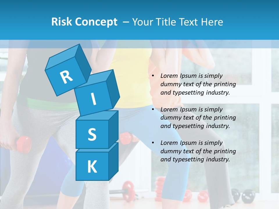 Women Fitness Aerobics PowerPoint Template