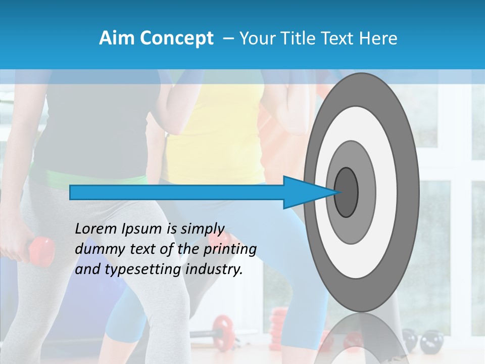 Women Fitness Aerobics PowerPoint Template