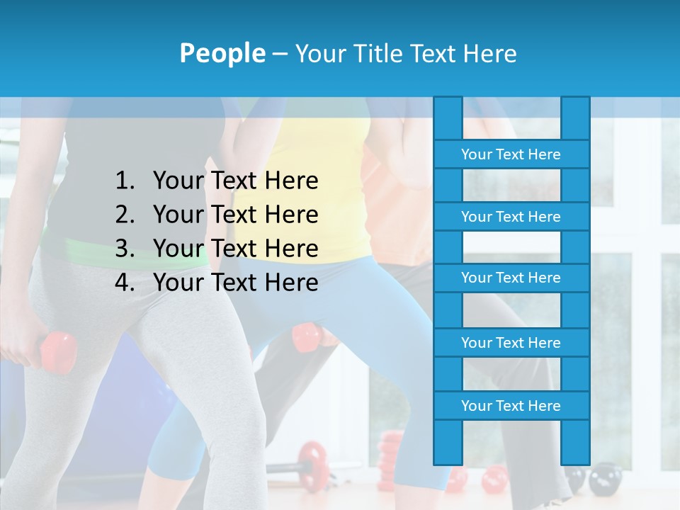Women Fitness Aerobics PowerPoint Template