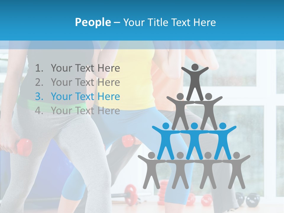 Women Fitness Aerobics PowerPoint Template