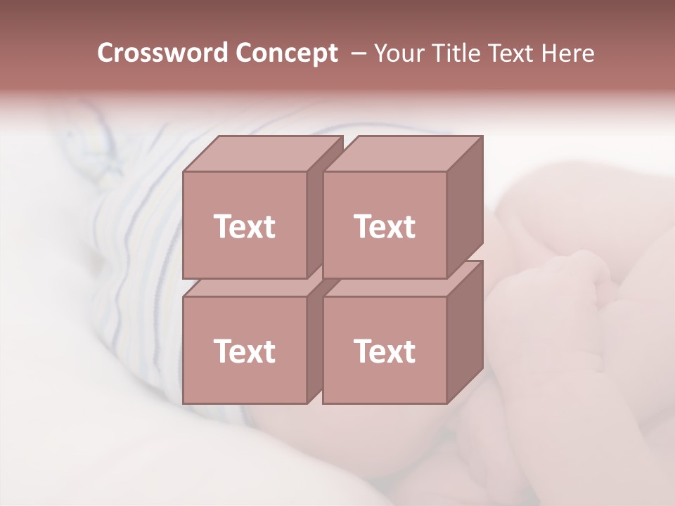 Blue Caucasian Care PowerPoint Template