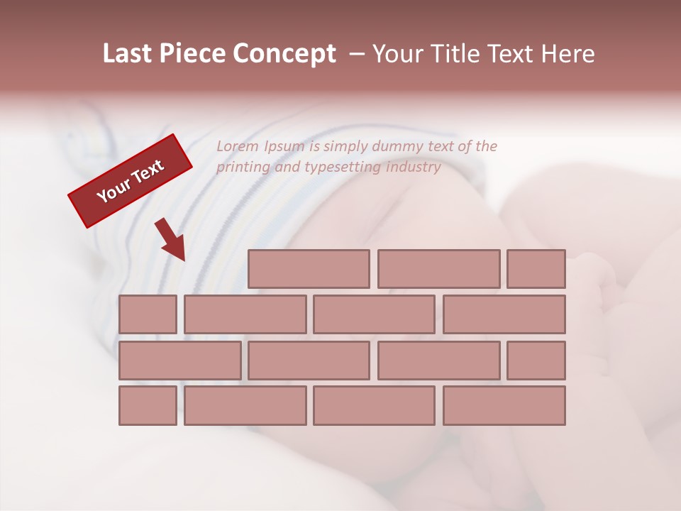 Blue Caucasian Care PowerPoint Template