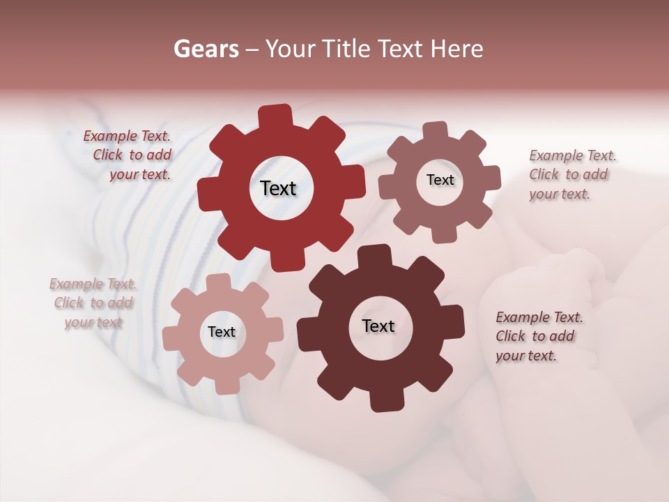 Blue Caucasian Care PowerPoint Template