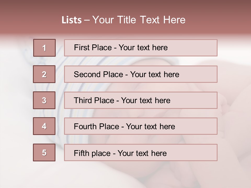 Blue Caucasian Care PowerPoint Template