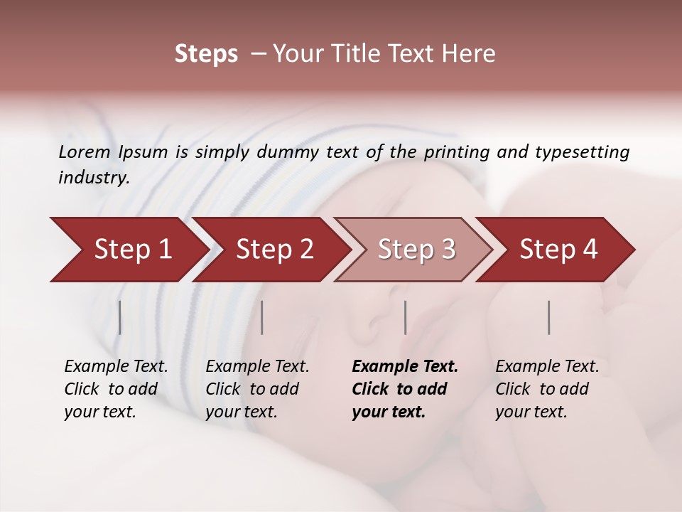 Blue Caucasian Care PowerPoint Template