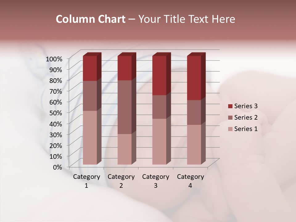 Blue Caucasian Care PowerPoint Template