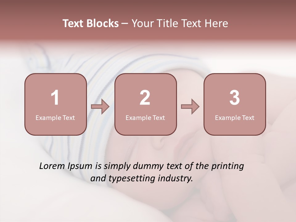 Blue Caucasian Care PowerPoint Template