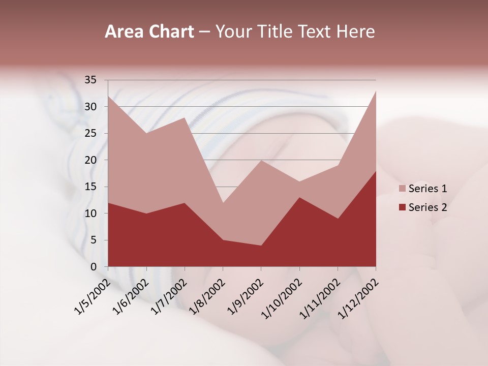 Blue Caucasian Care PowerPoint Template