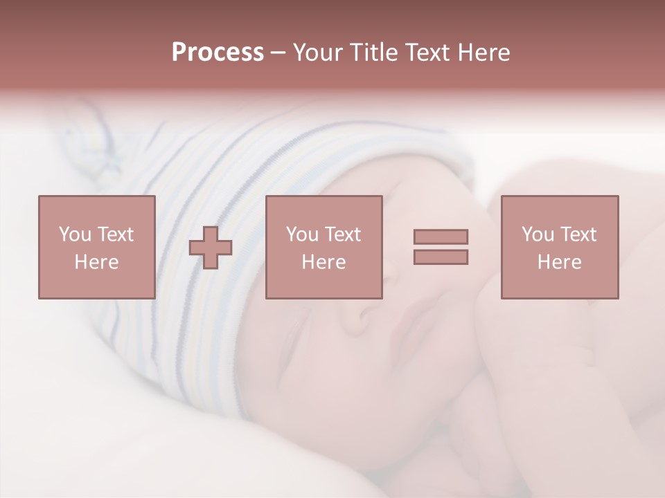 Blue Caucasian Care PowerPoint Template