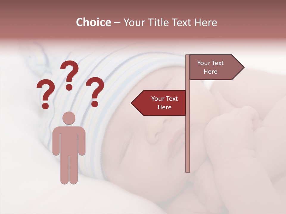 Blue Caucasian Care PowerPoint Template