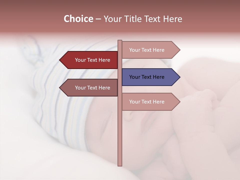 Blue Caucasian Care PowerPoint Template