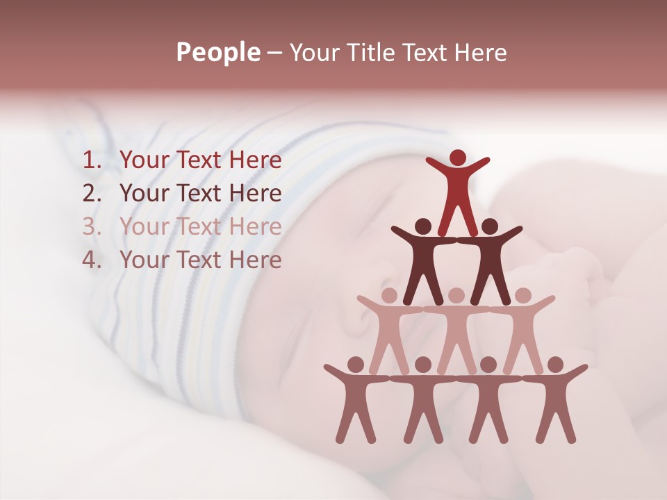 Blue Caucasian Care PowerPoint Template