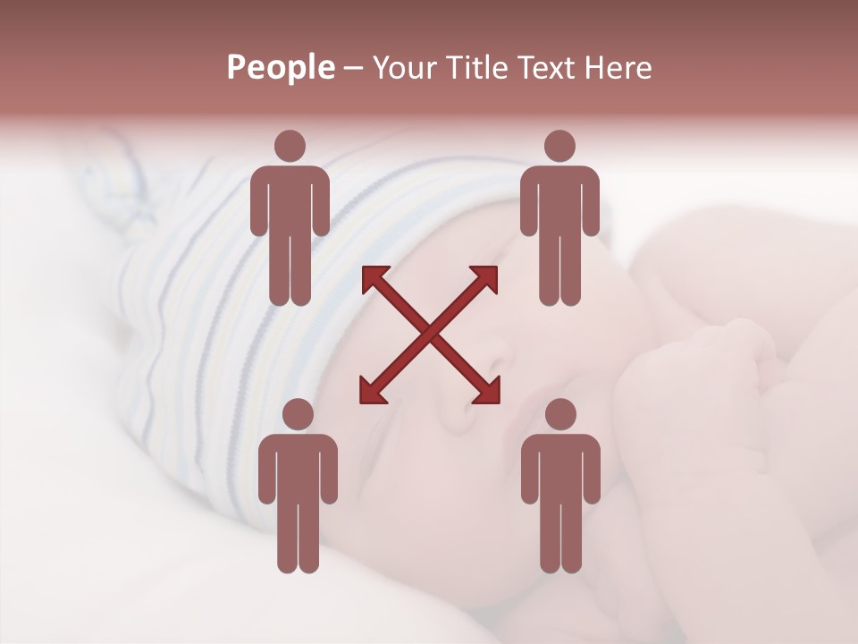 Blue Caucasian Care PowerPoint Template