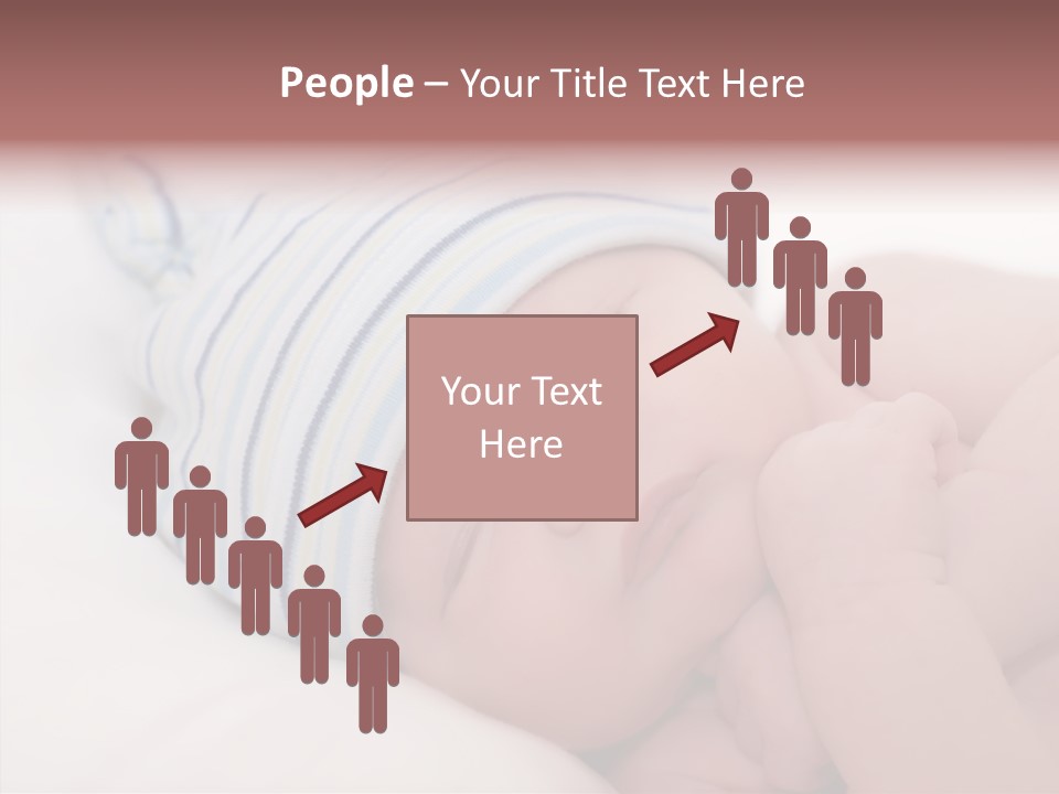 Blue Caucasian Care PowerPoint Template