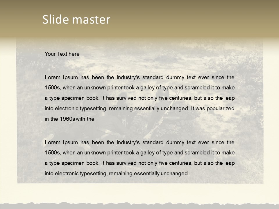 Army Retro Defending PowerPoint Template