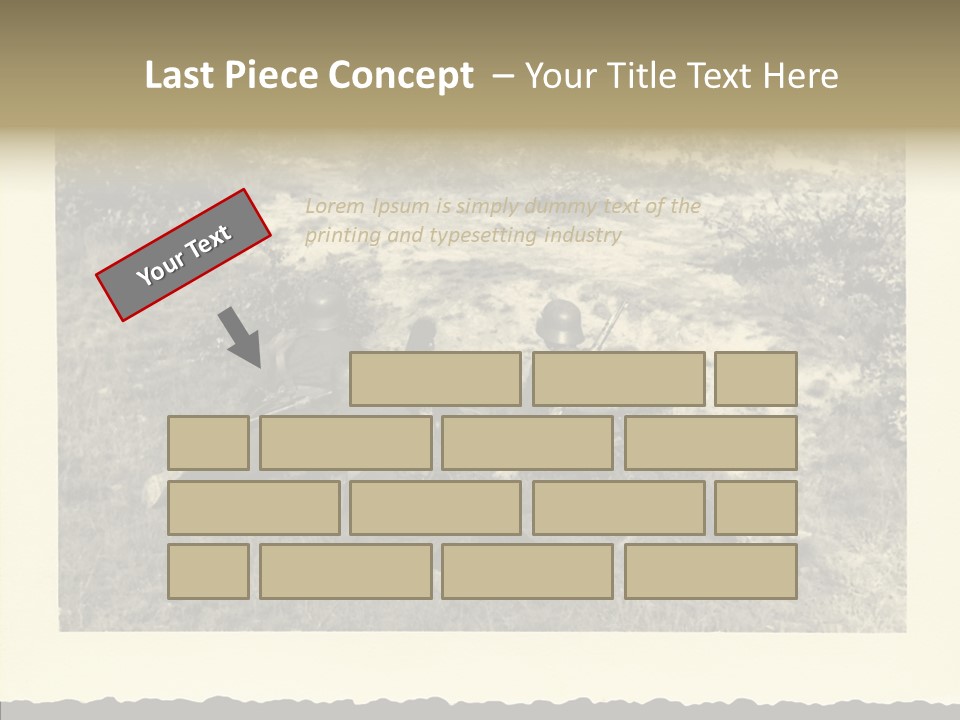 Army Retro Defending PowerPoint Template