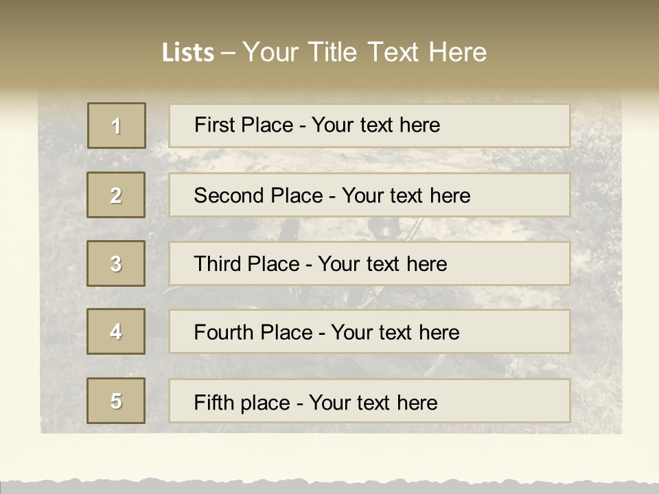 Army Retro Defending PowerPoint Template