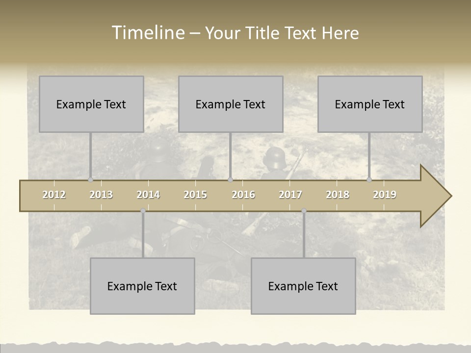 Army Retro Defending PowerPoint Template