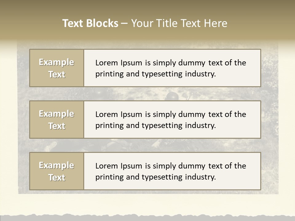 Army Retro Defending PowerPoint Template