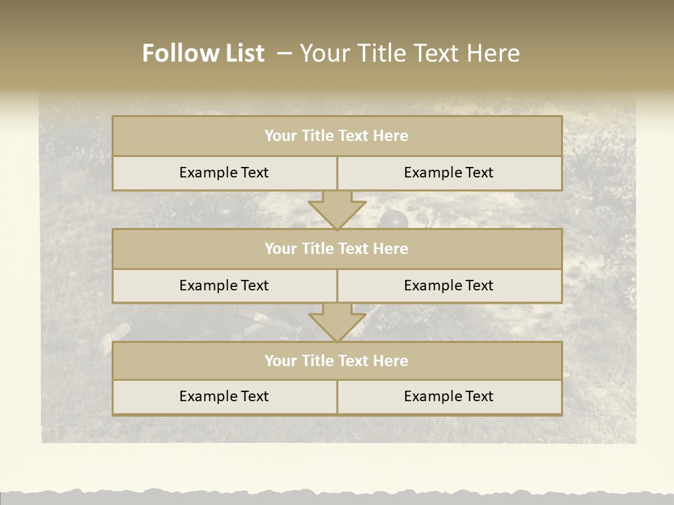 Army Retro Defending PowerPoint Template