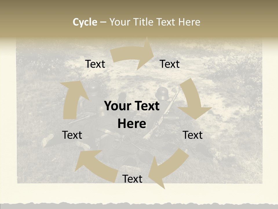 Army Retro Defending PowerPoint Template