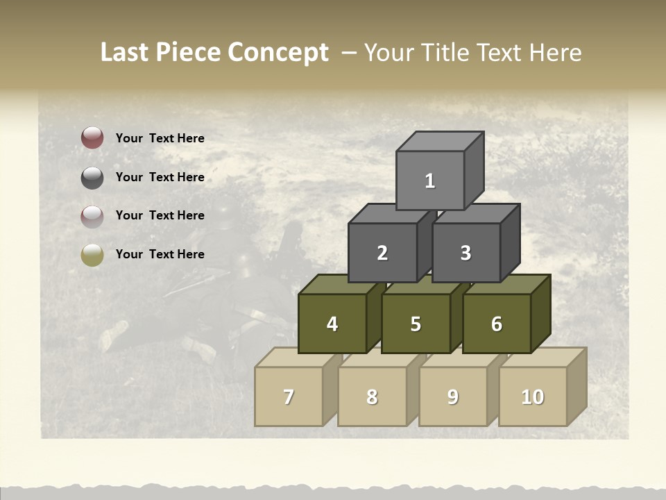 Army Retro Defending PowerPoint Template