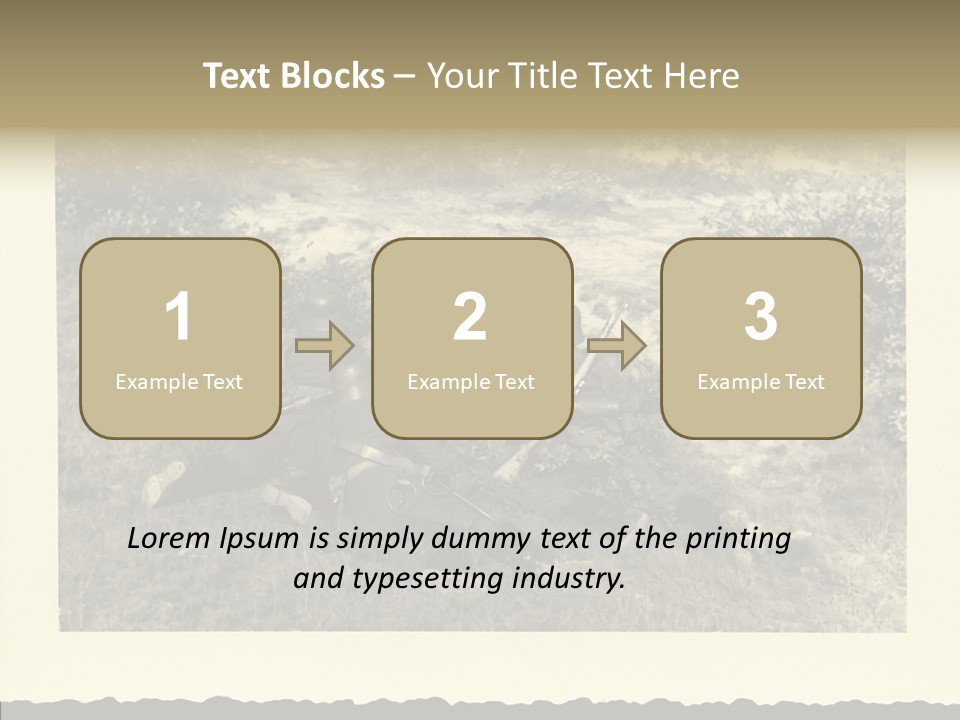 Army Retro Defending PowerPoint Template