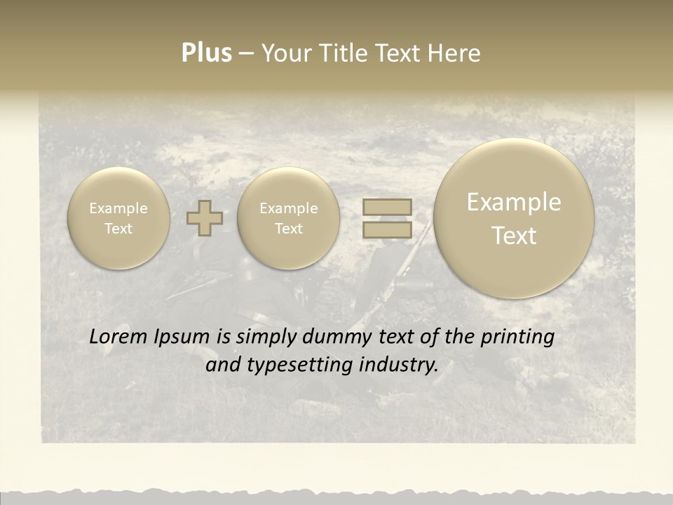 Army Retro Defending PowerPoint Template