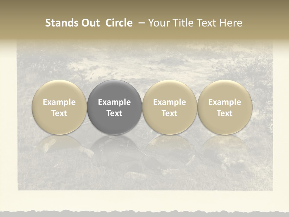 Army Retro Defending PowerPoint Template