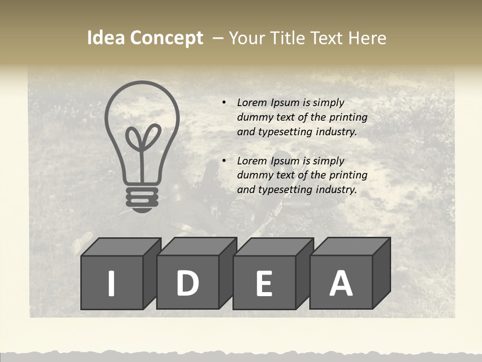 Army Retro Defending PowerPoint Template