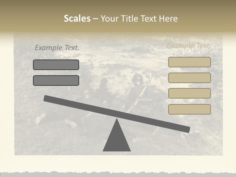 Army Retro Defending PowerPoint Template