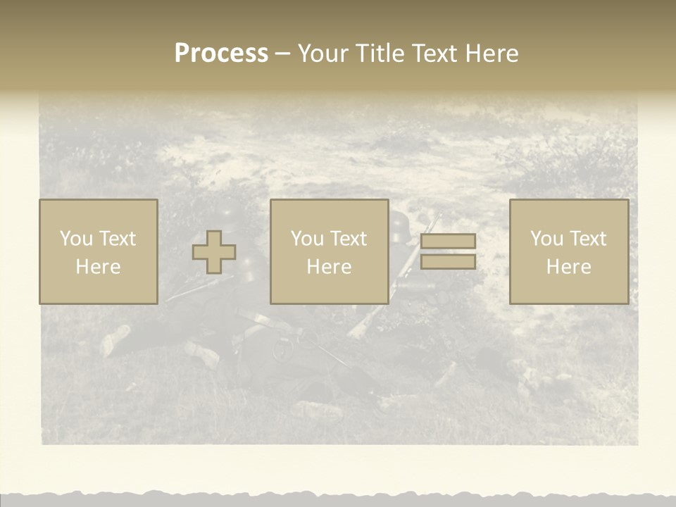 Army Retro Defending PowerPoint Template