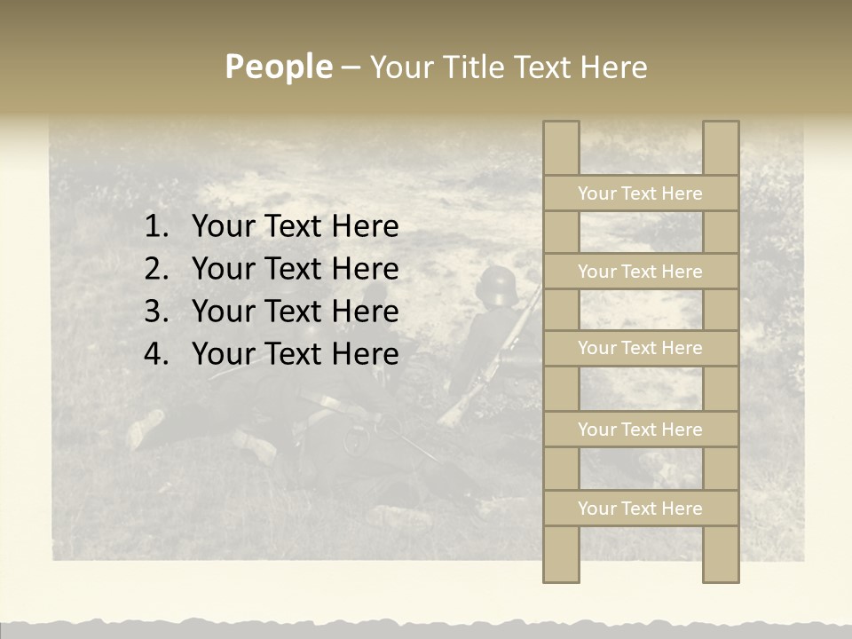 Army Retro Defending PowerPoint Template