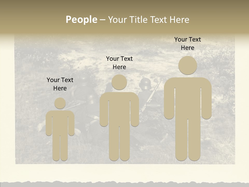 Army Retro Defending PowerPoint Template