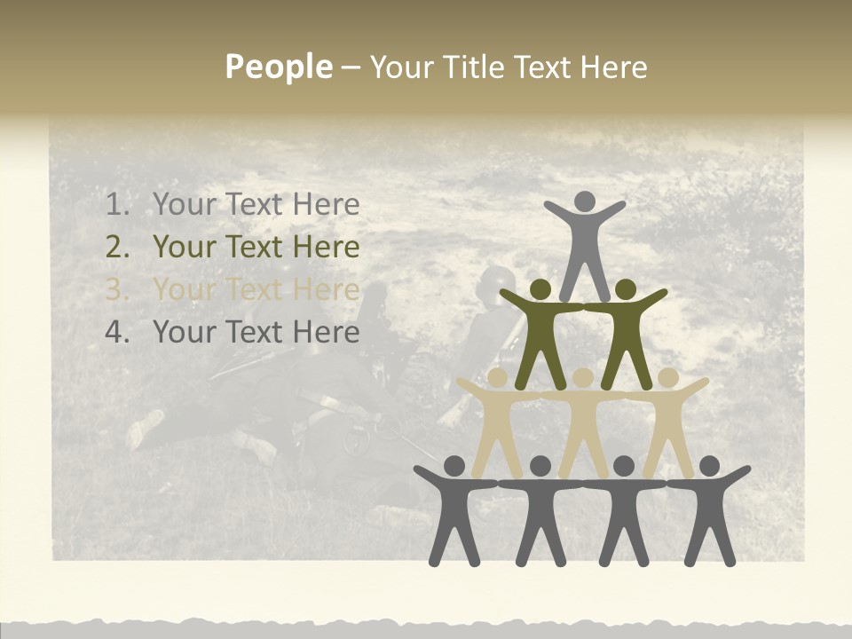 Army Retro Defending PowerPoint Template