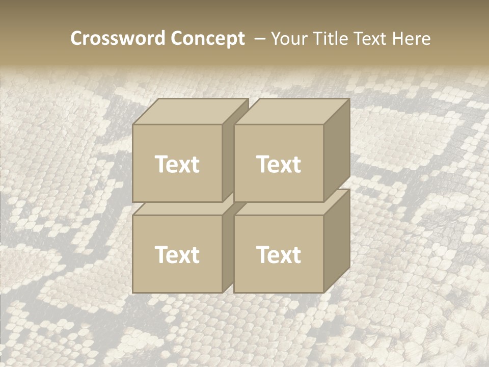 Abstract Pricey Reptile PowerPoint Template