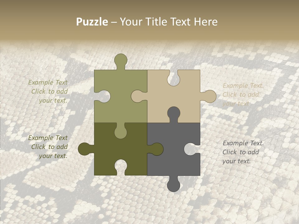 Abstract Pricey Reptile PowerPoint Template