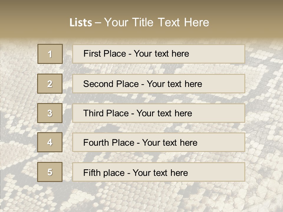 Abstract Pricey Reptile PowerPoint Template