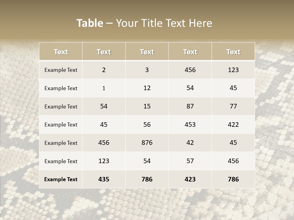 Abstract Pricey Reptile PowerPoint Template