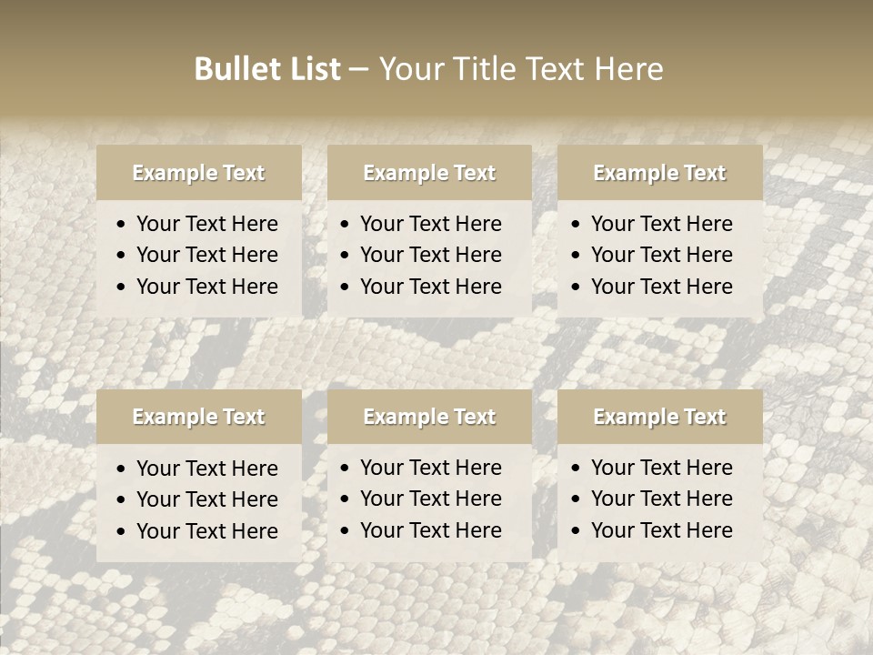 Abstract Pricey Reptile PowerPoint Template