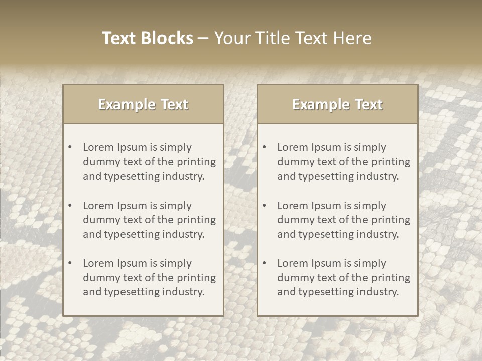 Abstract Pricey Reptile PowerPoint Template