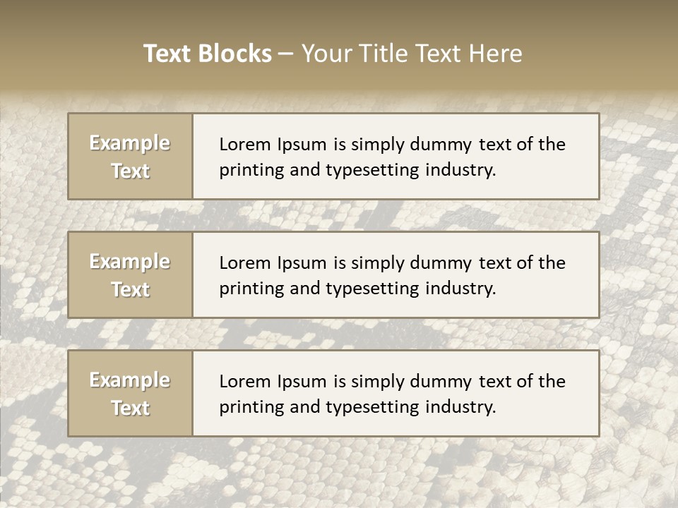 Abstract Pricey Reptile PowerPoint Template