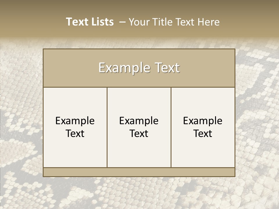 Abstract Pricey Reptile PowerPoint Template