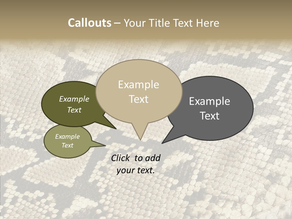 Abstract Pricey Reptile PowerPoint Template