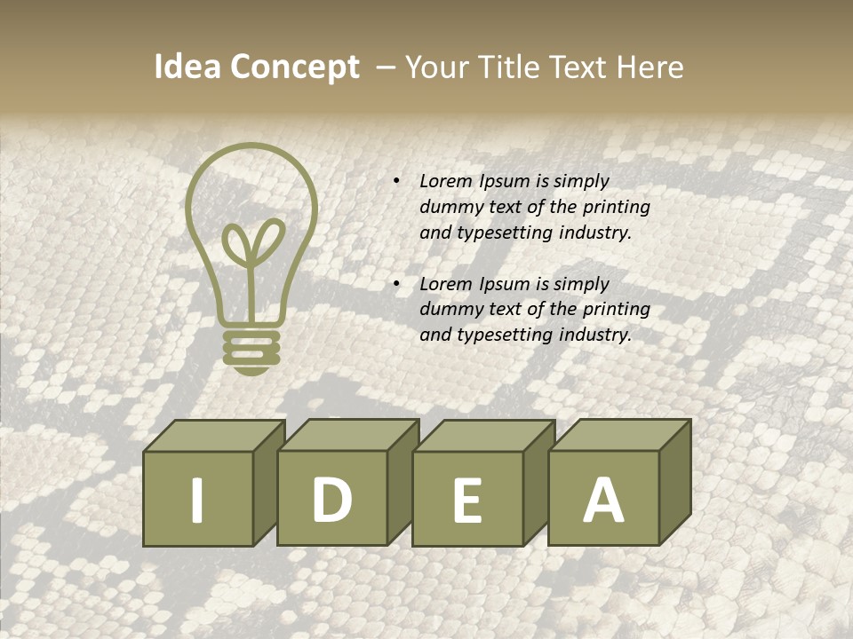 Abstract Pricey Reptile PowerPoint Template